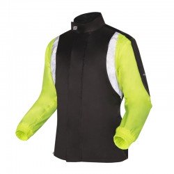 KURTKA PRZECIWDESZCZOWA OZONE MARIN BLACK/FLUO YELLOW XS