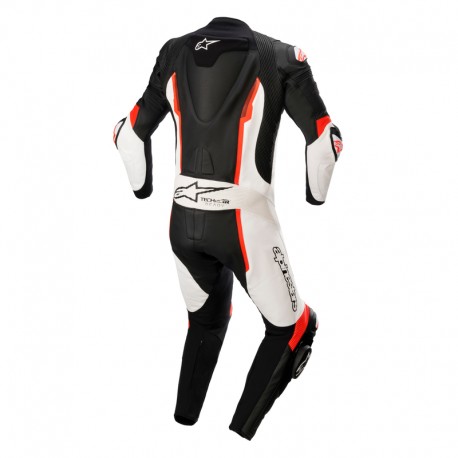 KOMBINEZON SKÓRZANY 1CZ. ALPINESTARS MISSILE V2 BLACK/WHITE/FLUO RED 60