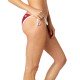 STRÓJ KĄPIELOWY DÓŁ FOX LADY MOMENTUM SIDE TIE BTM DARK RED L