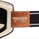 GOGLE BROGER MONTANA WHITE MATT/BLACK/GREY OS