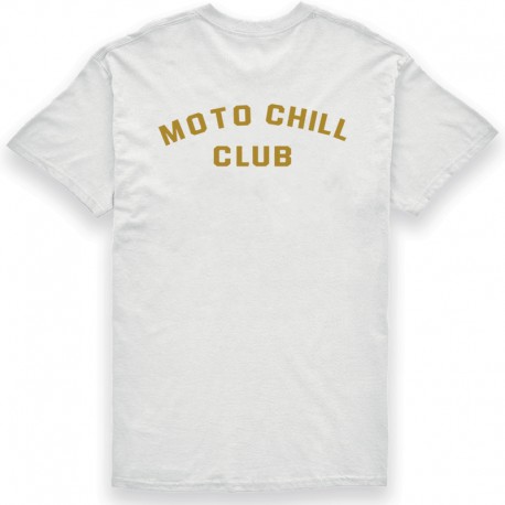 T-SHIRT BROGER MOTO CHILL CLUB WHITE XS