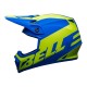 KASK BELL MX-9 MIPS DISRUPT MATTE CLASSIC BLUE/HI-VIZ YELLOW S