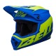 KASK BELL MX-9 MIPS DISRUPT MATTE CLASSIC BLUE/HI-VIZ YELLOW S