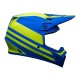 KASK BELL MX-9 MIPS DISRUPT MATTE CLASSIC BLUE/HI-VIZ YELLOW S