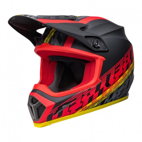 KASK BELL MX-9 MIPS OFFSET MATTE BLACK/RED S