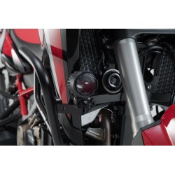 ZESTAW LAMP PRZECIWMGŁOWYCH EVO, HONDA CRF1000L/CRF1100L MOCOWANE NA CRASH BAR, BLACK, SW-MOTECH