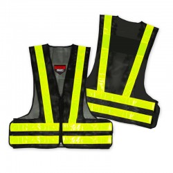 KAMIZELKA ODBLASKOWA OZONE VEST BLACK/FLUO YELLOW XL