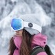 GOGLE SNOWBOARDOWE IMX PEAK WHITE MATT/WHITE - SZYBA PODWÓJNA BLUE IRRIDIUM + BROWN