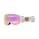 GOGLE SNOWBOARDOWE IMX PEAK WHITE MATT/GRAPHIC WHITE - SZYBA PODWÓJNA PINK IRRIDIUM + PINK