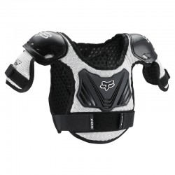 OCHRANIACZ KLATKI PIERSIOWEJ FOX JUNIOR PEEWEE TITAN ROOST DEFLECTOR BLACK/SILVER YM/L