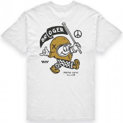 T-SHIRT BROGER RACER WHITE XS