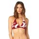 STRÓJ KĄPIELOWY GÓRA FOX LADY RODKA FIXED HALTER TOP DARK RED XS