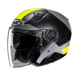 KASK HJC RPHA31 CHELET SILVER/YELLOW XS