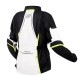 KURTKA TEKSTYLNA OZONE SAHARA LADY BLACK/GREY/FLUO YELLOW DXS