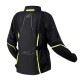 KURTKA TEKSTYLNA OZONE SAHARA LADY BLACK/FLUO YELLOW DXS