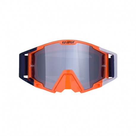 GOGLE IMX SAND ORANGE/WHITE/BLUE - SZYBA SILVER IRIDIUM + CLEAR (2 SZYBY W ZESTAWIE)