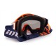 GOGLE IMX SAND ORANGE/WHITE/BLUE - SZYBA SILVER IRIDIUM + CLEAR (2 SZYBY W ZESTAWIE)