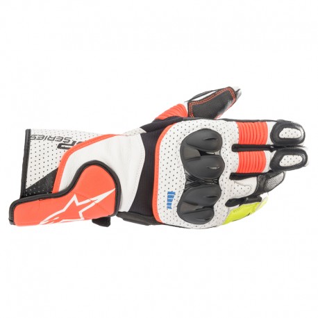 RĘKAWICE ALPINESTARS SP-2 V3 WHITE/RED FLUO BLACK S