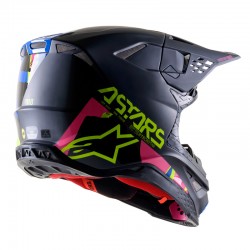 KASK ALPINESTARS SUPERTECH S-M8 ECHO BLACK/BLUE YELLOW PINK FL L