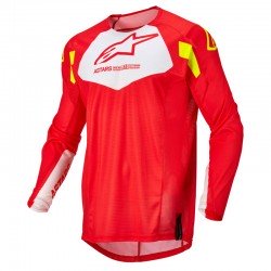 BLUZA ALPINESTARS TECHSTAR FACTORY FLUO RED/WHITE/FLUO YELLOW L