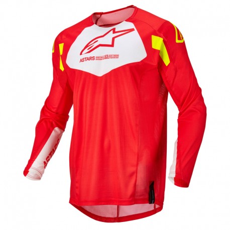 BLUZA ALPINESTARS TECHSTAR FACTORY FLUO RED/WHITE/FLUO YELLOW L