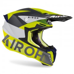 KASK AIROH TWIST 2.0 LIFT YELLOW/BLUE MATT XS