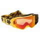 GOGLE FOX VUE SUPR TRIK BLACK/YELLOW - SZYBA ORANGE MIRRORED (1 SZYBA W ZESTAWIE, ZRYWKI W ZESTAWIE)