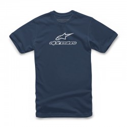 T-SHIRT ALPINESTARS WORDMARK COMBO NAVY/WHITE M