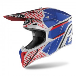 KASK AIROH WRAAP IDOL RED/BLUE GLOSS XS