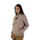 BLUZA Z KAPTUREM FOX LADY FOX HEAD TAUPE S