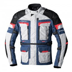 KURTKA TEKSTYLNA RST ADVENTURE-X SILVER/DARK BLUE/RED S (2409)