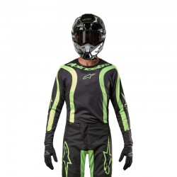 BLUZA MOTOCYKLOWA ALPINESTARS FLUID LURV BLACK YELLOW FLUO S