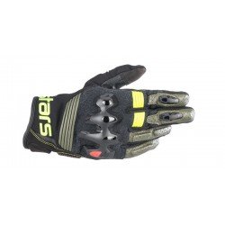 RĘKAWICE SKÓRZANE ALPINESTARS HALO FOREST/BLACK/FLUO YELLOW S