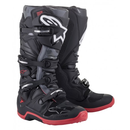 BUTY ALPINESTARS TECH 7 BLACK/COOL GREY/RED 5