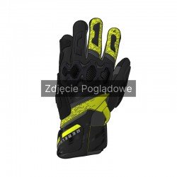 RĘKAWICE SKÓRZANE REBELHORN VIPER BLACK/FLUO YELLOW XS