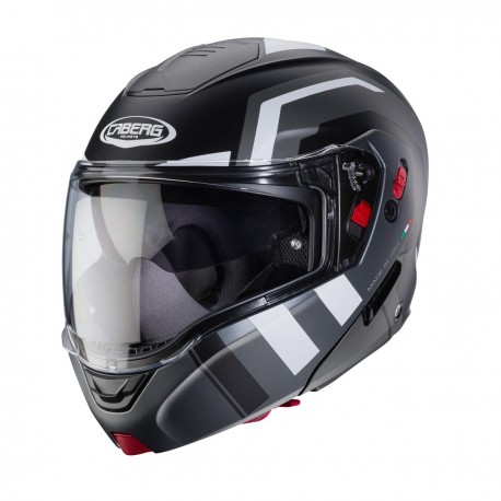 CABERG HORUS X ROAD HELMET BLACK MAT GREY WHITE