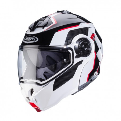 KASK CABERG DUKE EVO MOVE CZARNY/BIAŁY/CZERWONY