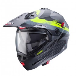 KASK CABERG TOURMAX X PINLOCK SARABE SZARY MAT/CZARNY/ŻÓŁTY FLUO