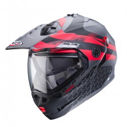 KASK CABERG TOURMAX X PINLOCK SARABE SZARY MAT/CZARNY/CZERWONY