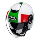 KASK HJC I40N PYLE WHITE/GREEN XS