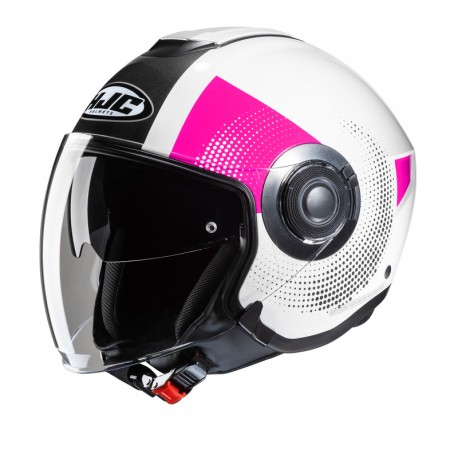 KASK HJC I40N PYLE WHITE/PINK XS