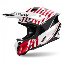 KASK AIROH TWIST 3 THUNDER RED GLOSS XS