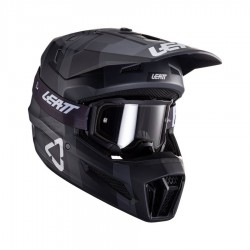 KASK LEATT MOTO 3.5 V24 + GOGLE VELOCITY 4.5 GRATIS CZARNY