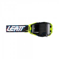 GOGLE LEATT VELOCITY 6.5 LIME LIGHT GREY 58% -CZARNY/ŻÓŁTY FLUO SZYBKA DYMIONE LUSTRO SZARA