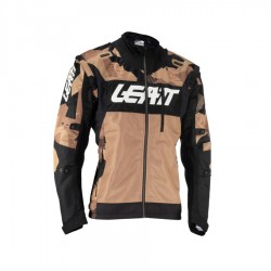 KURTKA LEATT MOTO 4.5 X-FLOW STONE CZARNY/BRĄZOWY/CAMO