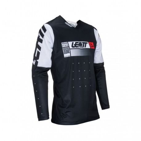 KOSZULKA LEATT MOTO 4.5 LITE BLACK CZARNY/BIAŁY