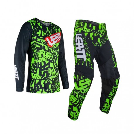 KOMPLET LEATT MOTO RIDE KIT 3.5 LIME CZARNY/ŻÓŁTY FLUO