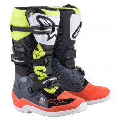 BUTY ALPINESTARS JUNIOR TECH 7S DARK GREY/FLUO RED/FLUO YELLOW 3