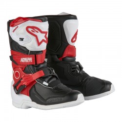 BUTY ALPINESTARS TECH 3S KIDS WHITE BLACK BRIGHT RED 10