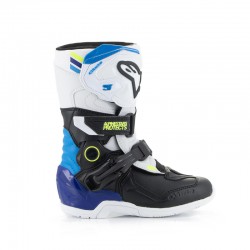 BUTY ALPINESTARS TECH 3S KIDS WHITE BLACK ENAMEL BLUE 10